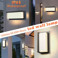 LED Wall Sconces Modern Indoor Outdoor Lamp, Waterproof Wall Mount Lights Living Room Hallway Bedroom Decor Indoor Wall Lighting