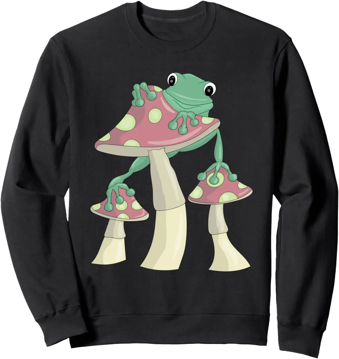 Goblincore Aesthetic Dark Academia Cottagecore Frog Mushroom Sweatshirt