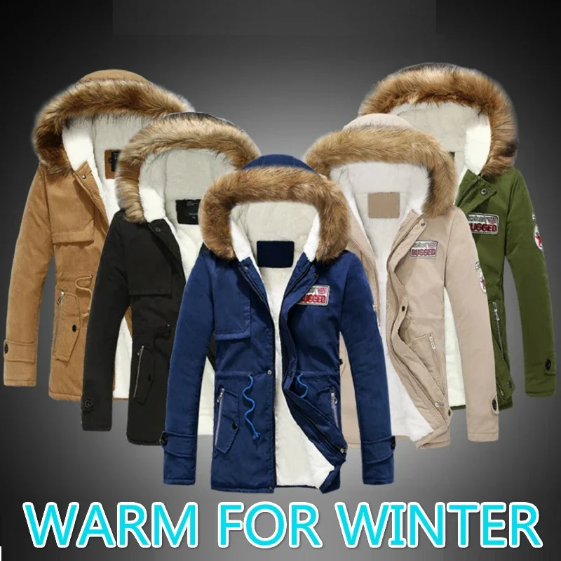 Chaqueta hombre 2024 parkas masculino invierno casaco casual quente militar anorak outwear manteau homme homem jaqueta de inverno térmica