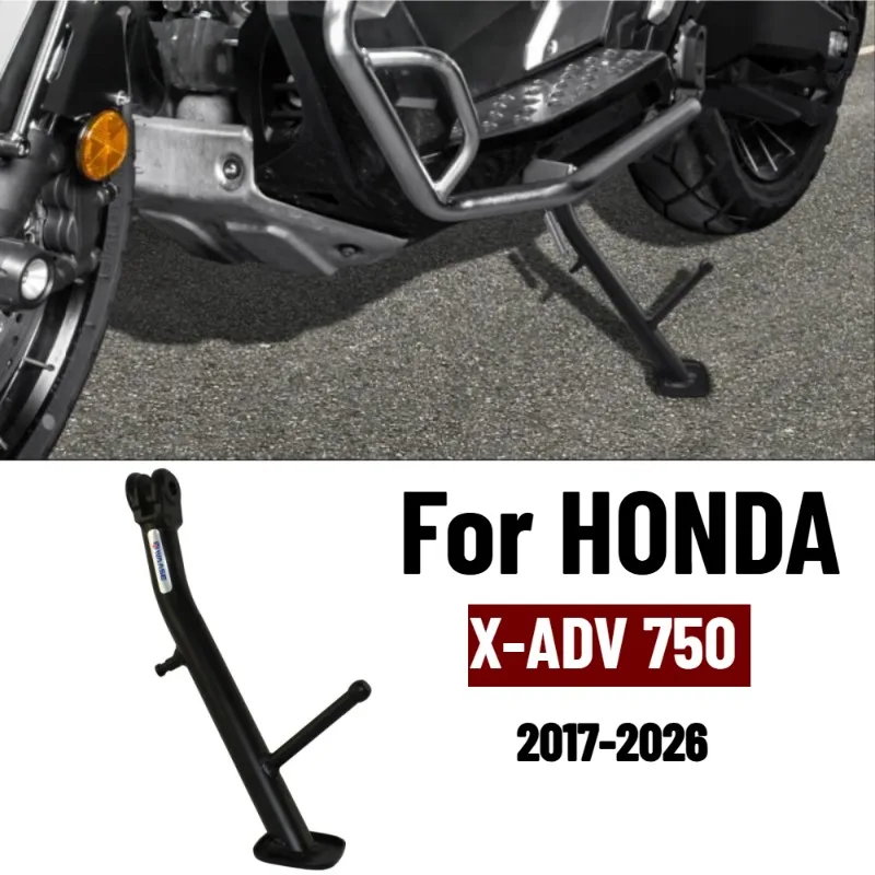 For HONDA X-ADV 750 XADV 2017-2026 Motorcycle Accessories Stands Adjustable Kickstand Side Foot Stand Parking Monopod Support