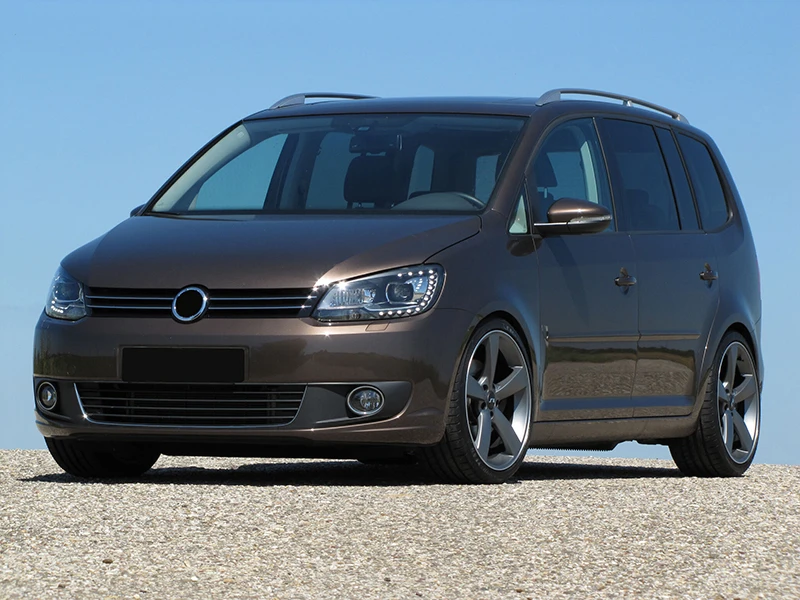 ฝาครอบกระจังหน้าไฟตัดหมอก สำหรับรถยนต์ Volkswagen VW Touran Caddy ปี 2011 2012 2013 2014 2015 รุ่น 1T0853665P 1T0853666T