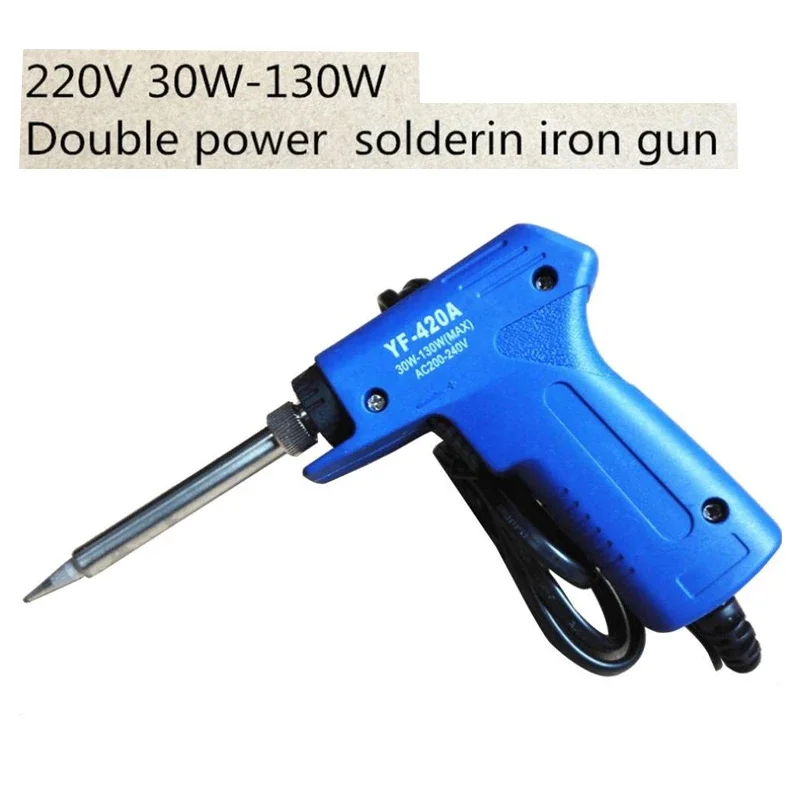 

Handheld Professional Double Power Electric Soldering Iron 220V-240V 30W-130W Power Adjustable Soldering Iron Gun Repair Tools