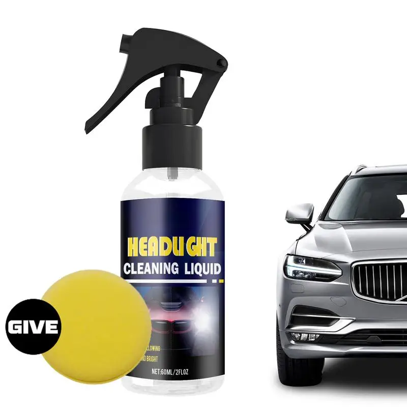 Car Headlight Cleaner 60ml Headlight Restorer Car Headlight Liquid For Repair Of Scratch Yellowed Headlamp