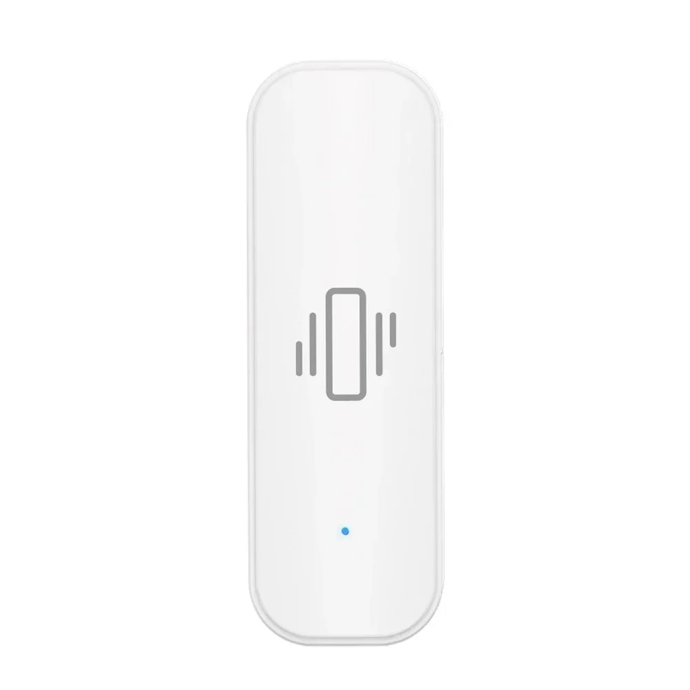 1x Home Vibration Sensor Vibration Sensor WIFI Real-Time Alarm Remote Monitoring Linkage Alarms Home Security