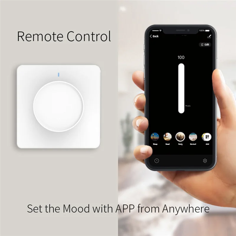 【Auf Lager】 Tuya Smart Dimmer Lichtschalter Dimmen Panel Wand Smart Switch 220-240 V Funktioniert mit Alexa Google Home APP