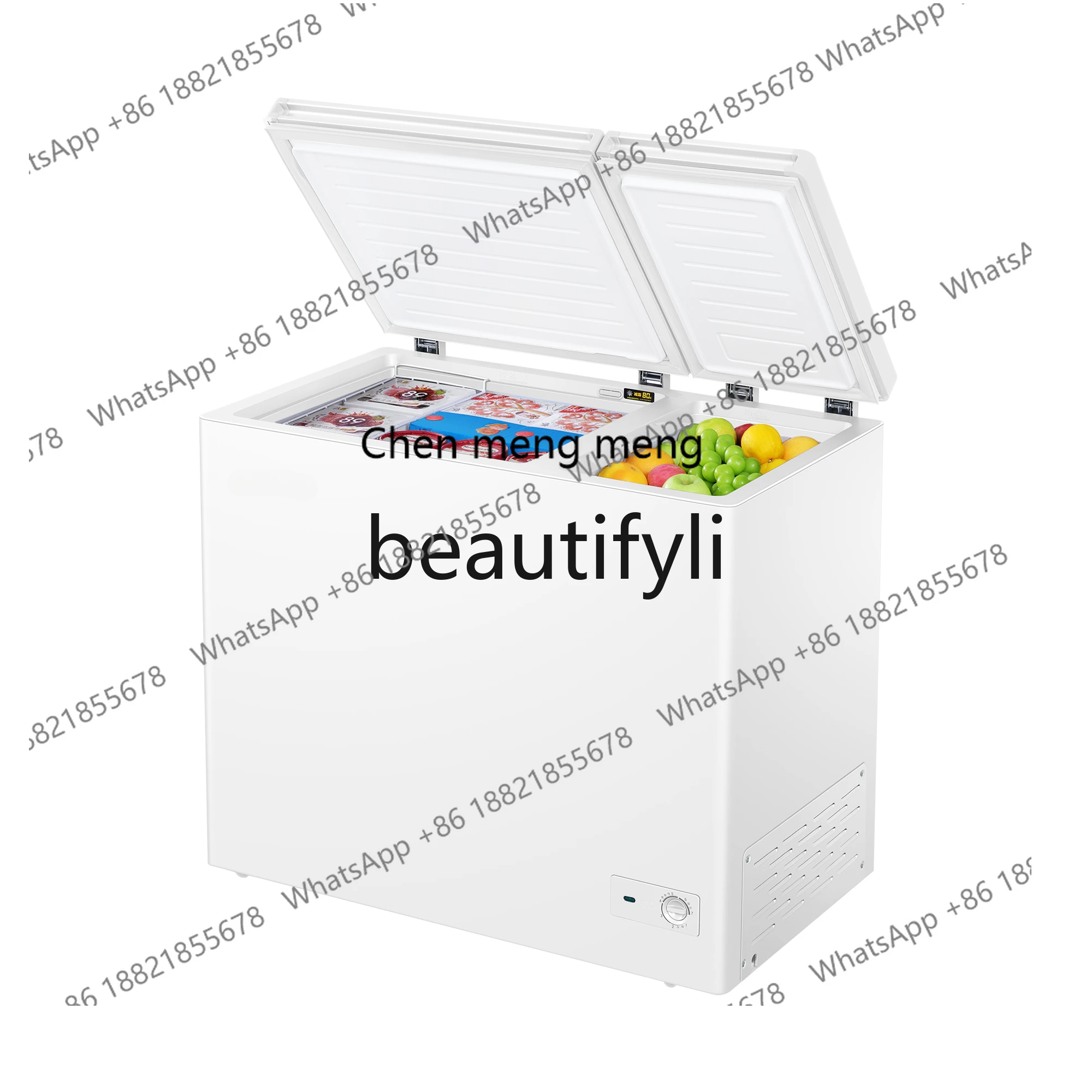 

Z189 213 liters freezer double temperature large capacity fresh-keeping and freezing dual-purpose horizontal freezer refrigerato