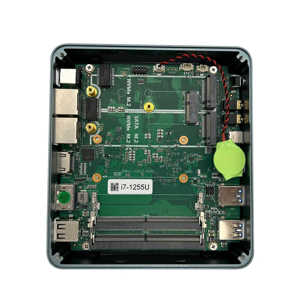 Win 11 escritório jogos mini pc i7 1360p 1355u nuc mini computador wifi6 ddr5 nvme 13th gen cpu desktop mini caixa pc hd dp Typce-C 4k