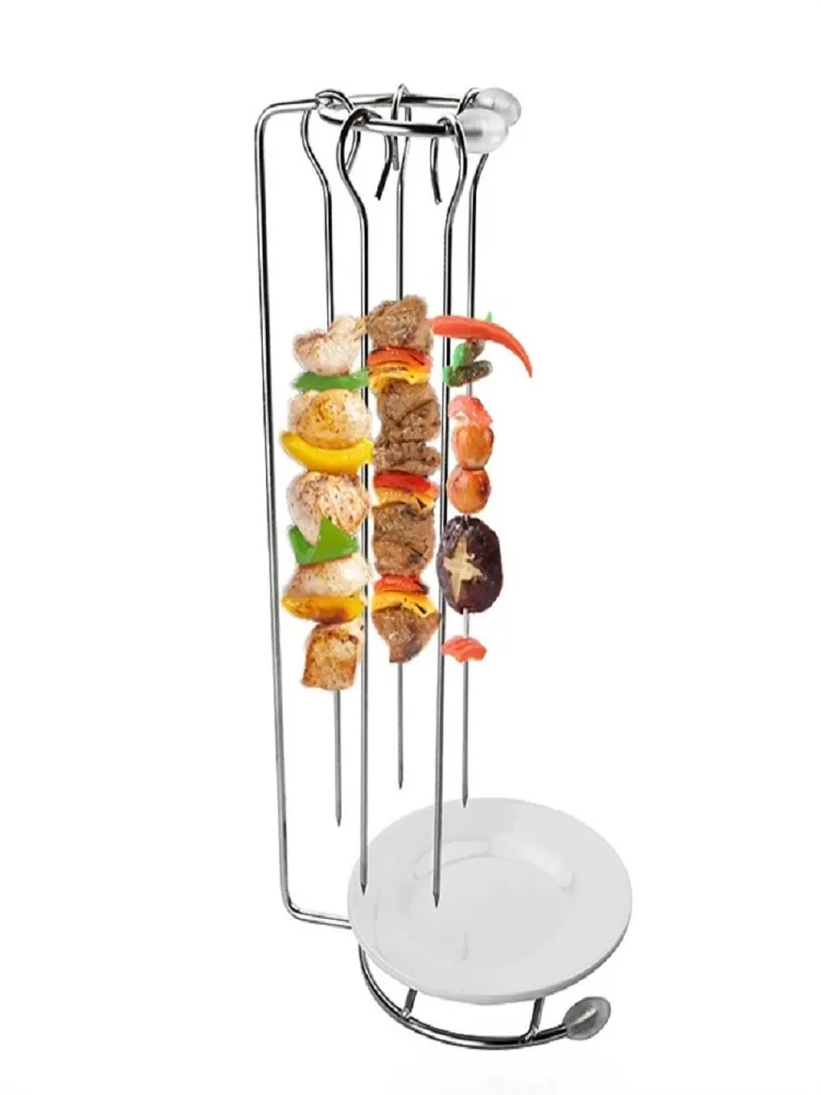 Support suspendu pour Barbecue en acier inoxydable, multifonctionnel, pratique, facile à nettoyer, brochettes parfumées, support suspendu pour Barbecue