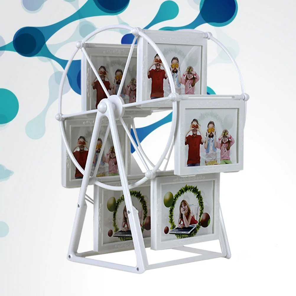 Rotating Ferris Wheel Picture Frame Desk Table Vintage Photo Frames Personalized Family Photo Frame Shows for Home Decor