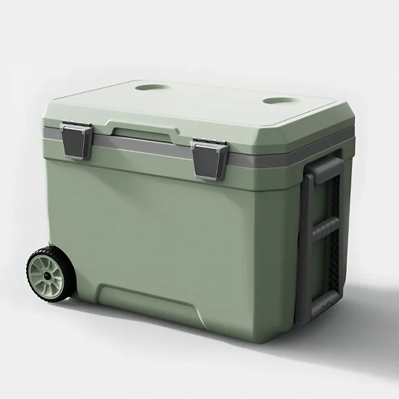 Large Capacity Hard 45L 70L 120L Cooler With Wheels Keeps Ice Up to 4 Days for Camping, BBQs, Tailgating & Outdoor Activities