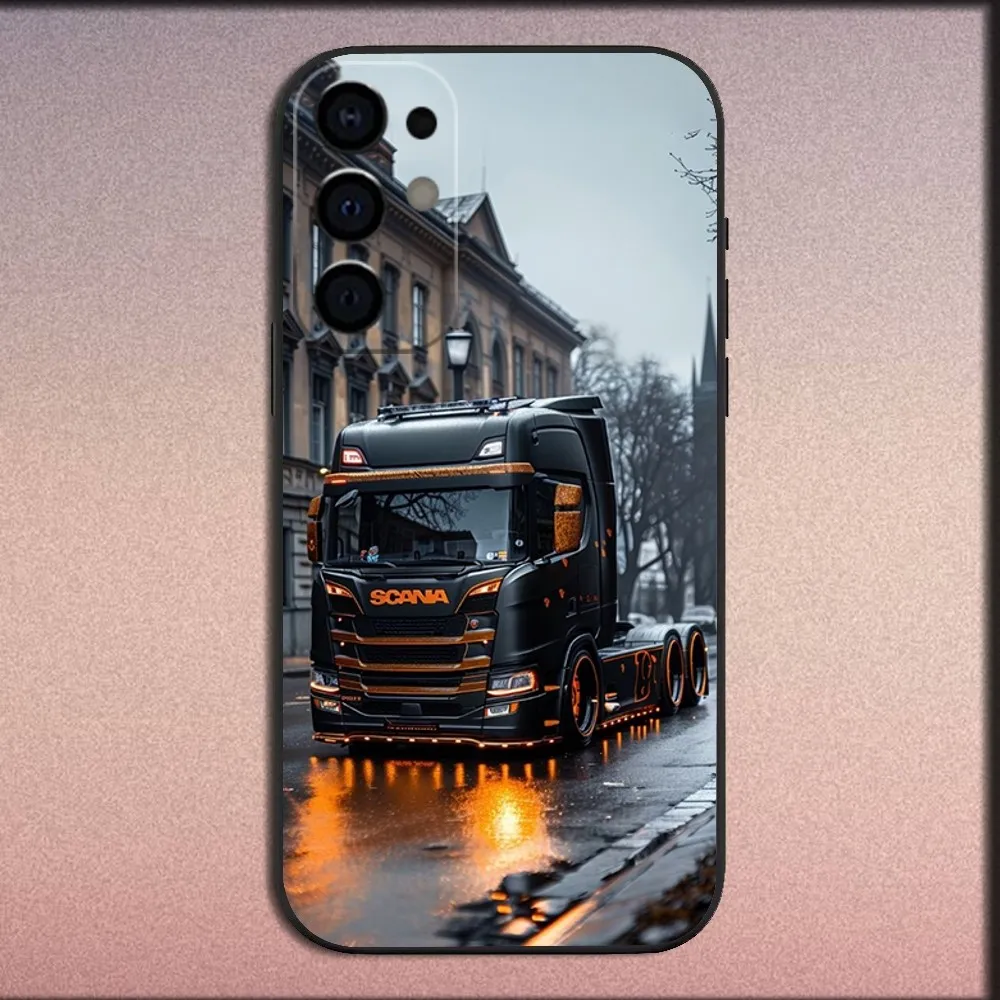 Car S-SCANIA Trucks SA-AB Phone Case For Samsung S25,S24,S21,S22,S23,S30,Ultra,S20,Plus,Fe,Lite,Note,10,9,5G Black Soft Cover