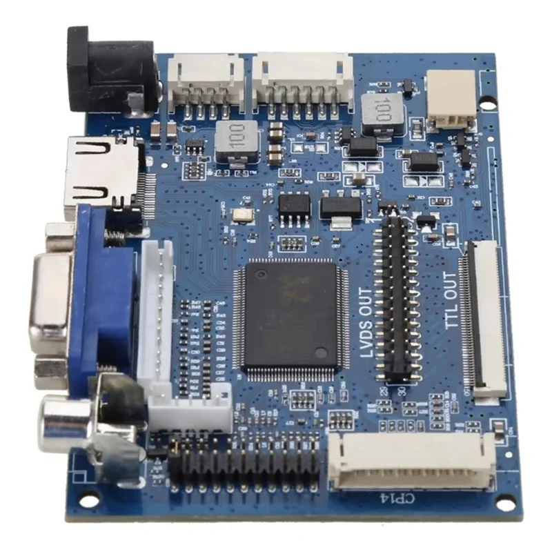 

B86B-PCB800099 ЖК-экран Автомобильный GPS-дисплей Плата драйвера ЖК-дисплея - совместимая с VGA AV к TTL RGB LVDS