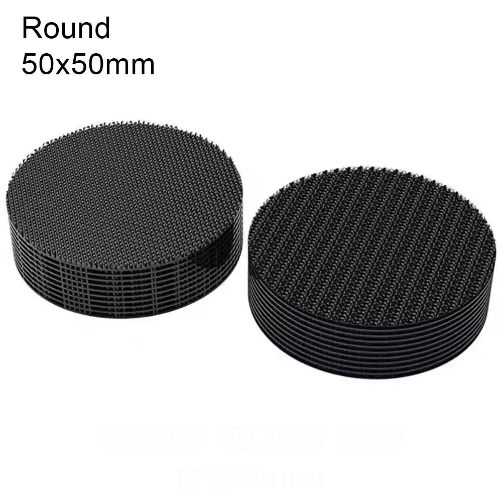 10Pcs Car Accessories Car Carpet Tape Universal Multifunction Mat Fixing Stickers Strong Self Adhesive Gripper Pad Fastener Hook