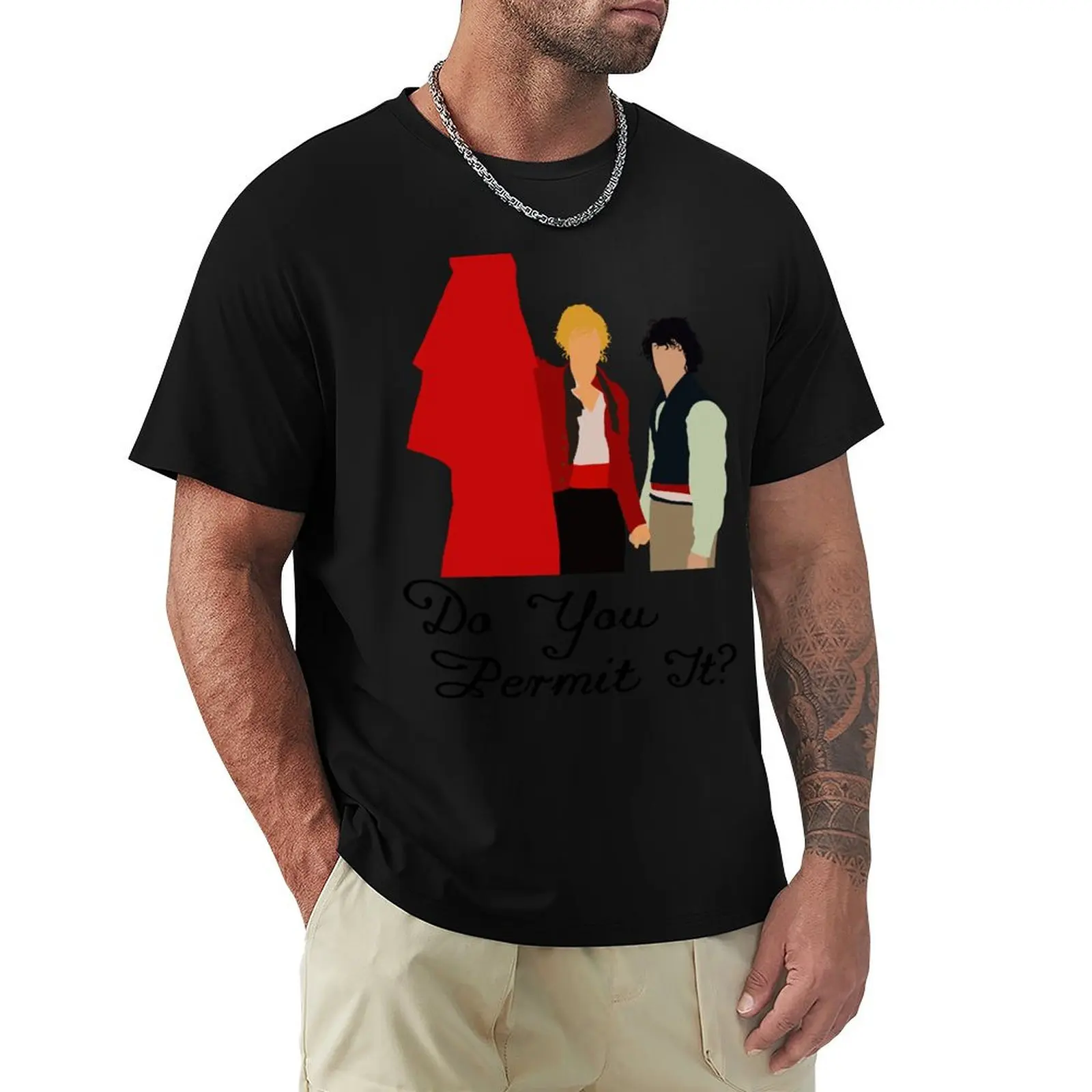 Do You Permit It? T-Shirt Everyday Wear Basic Short Sleeve Top