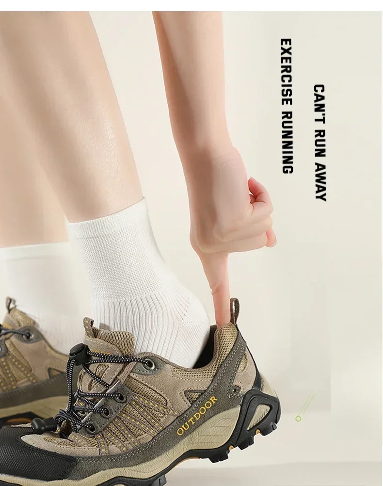 Runde, elastische Schnürsenkel mit Schnellverschluss für Wanderungen, strapazierfähige, rutschfeste Ersatz-Schnürsenkel für Outdoor-Trekking- und Wanderschuhe. – Detail 3