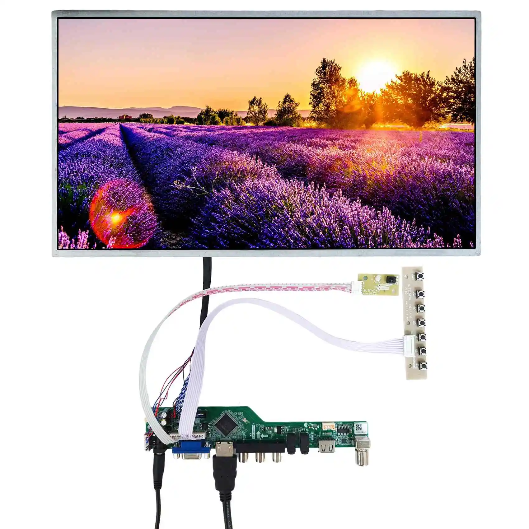15.6inch 1920X1080 LCD Screen with  T.SK105A.03 TV Driver board