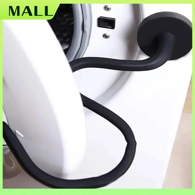 MALL Front Load Washer Door Prop,Flexible Washer And Dryer Door Support Keep Washer Dryer Door Open To Keep Dry - Black
