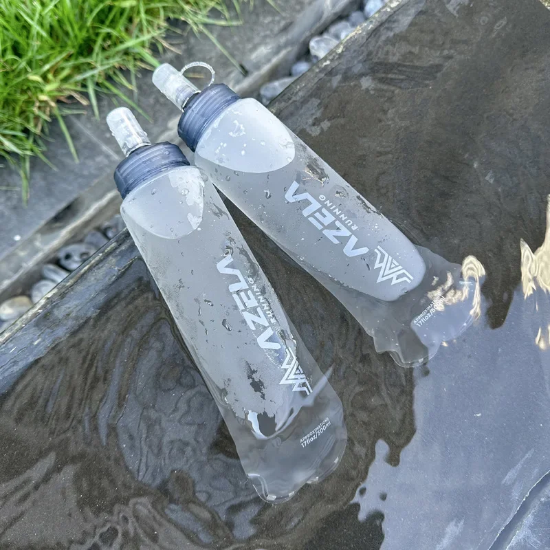 250ml 500ml Water Bottle Folding Soft Flask Sport Water Bottle Water Bag Collapsible Running Camping Hiking Portable Lightweight - view 2