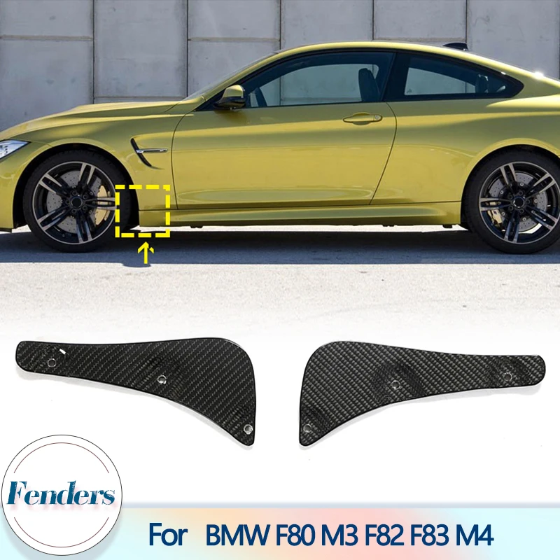 

Car Side Fenders Flares Mudguards Carbon Fiber For BMW 3 4 Series F80 M3 F82 F83 M4 2014-2019 Front Splash Guards Fenders