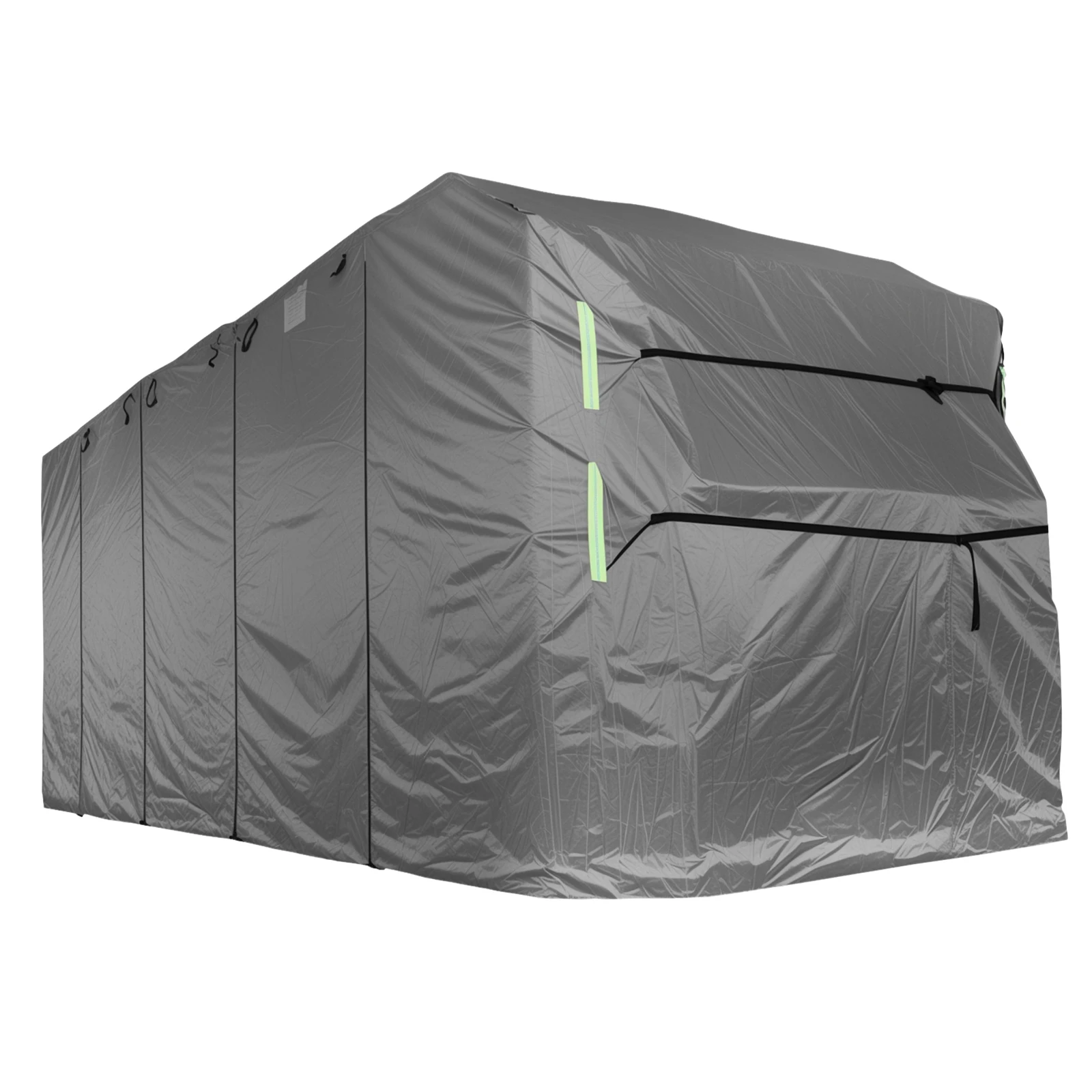 

420D Oxford Fabric Travel Trailer RV Cover Gutter Spout Covers Rip-Stop Camper Cover Camper Travel Trailer Cover for Winter Snow