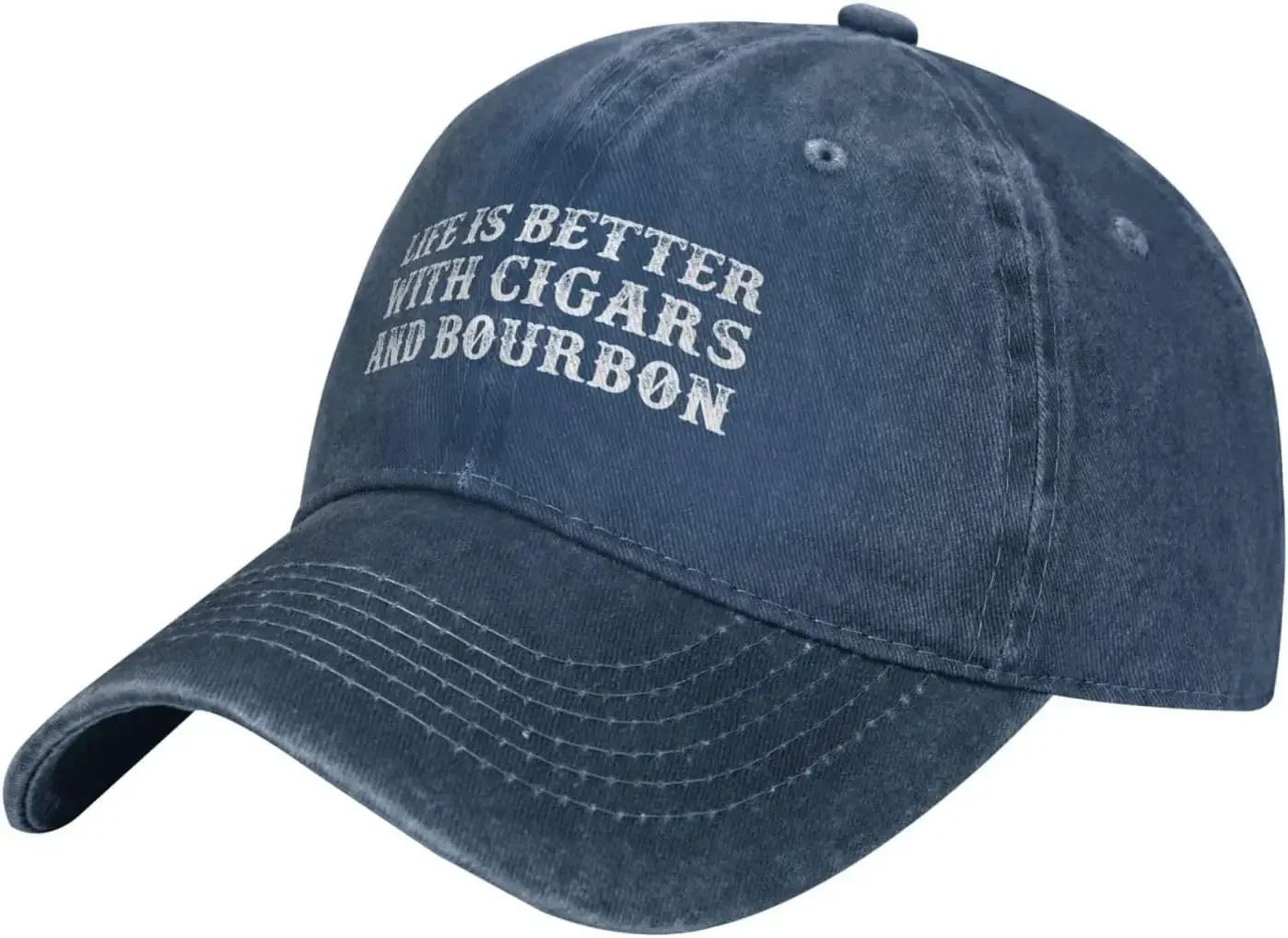 Life is Better with Cigars and Bourbon Hat for Women Dad Hat Fashionable Caps