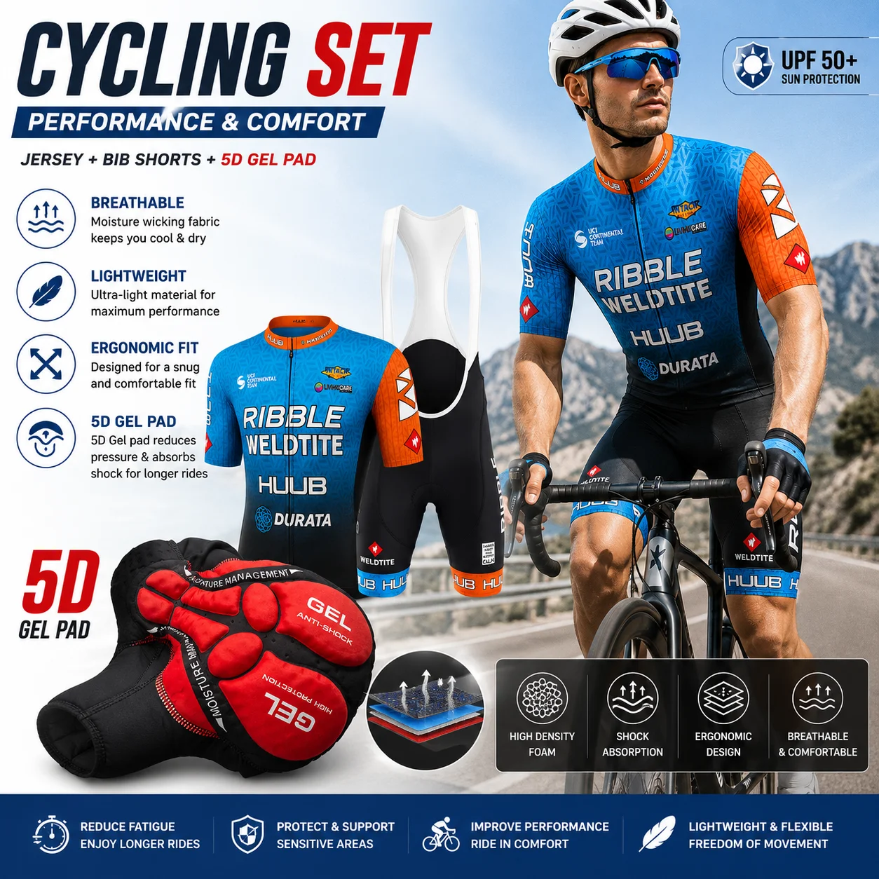Conjuntos de Jersey de Ciclismo 2026, Ropa de Ciclismo Raphaing para Hombre, Traje de Ciclismo de Montaña para Verano, Ropa de Ciclismo para Hombre