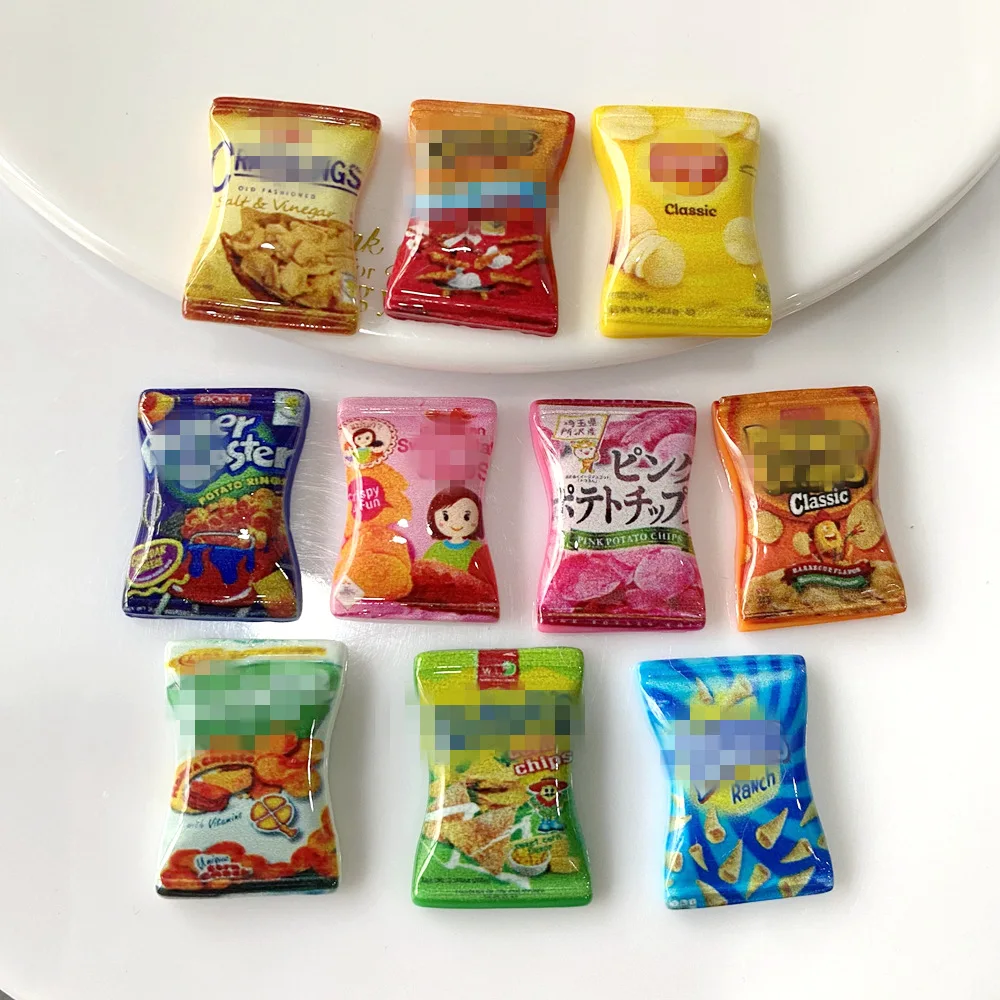 كابوشون راتنج للحلوى مسطح الظهر ، حلوى محاكاة ، رقائق طعام صغيرة ، وجبات خفيفة ، مشغولات قصاصات ، صناعة مجوهرات ذاتية الصنع ، إكسسوارات بيت الدمى ، 20: 49 #3