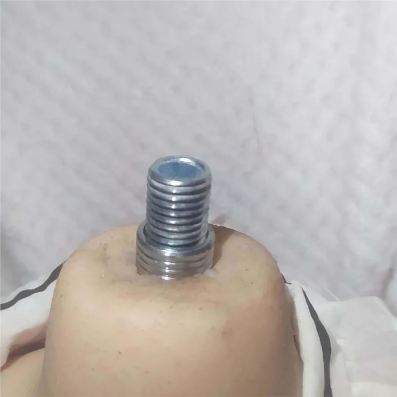 M16 Universal Metal Hook Rod Bracket Hook Threaded Interface Thickened Connecting Part for Silicone TPE Doll Accessories