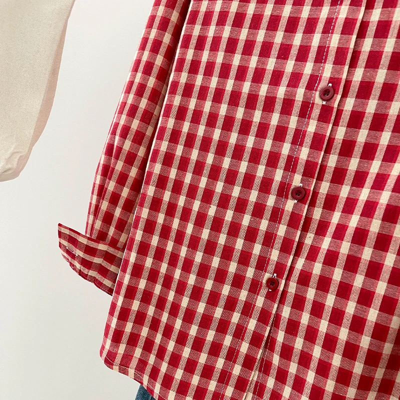 Trendy New Plaid Shirt for Women Korean Style Y2K Casual Loose Slimming Shirt Versatile Long Sleeve Jacket image 5