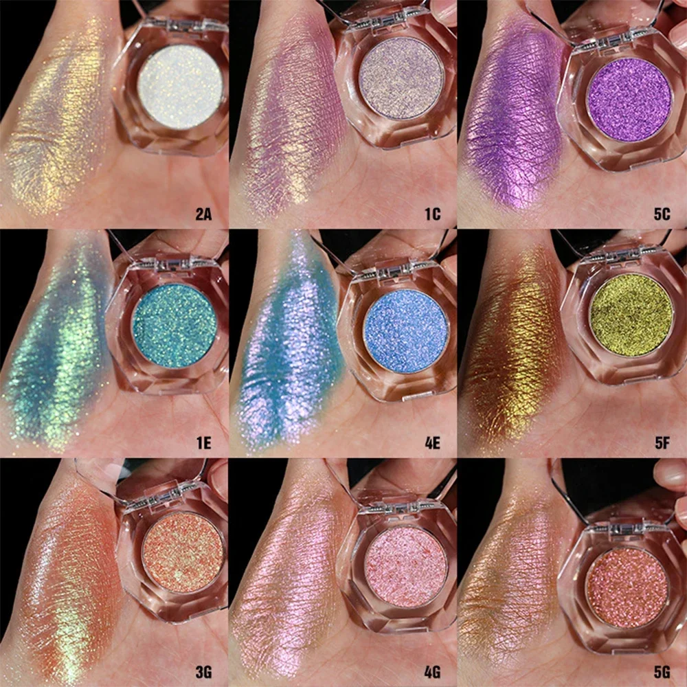 Fard à paupières caméléon 42 couleurs, marque privée, Logo personnalisé, haute pigmentation, scintillant, nacré, longue durée, maquillage, vente en gros