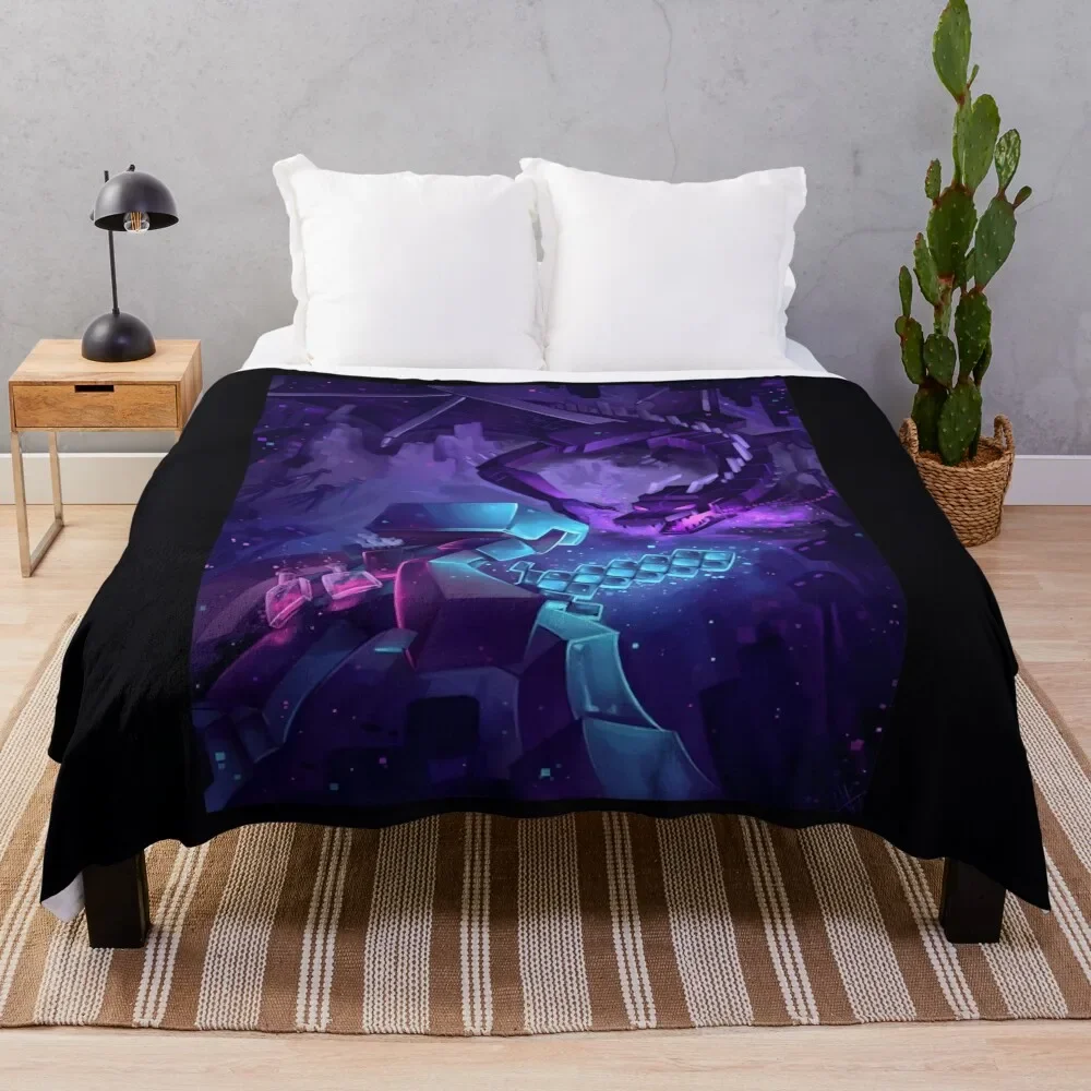 Steeve vs ender dragon Classic \t\t Throw Blanket Extra Large Throw christmas gifts Comforter Blankets