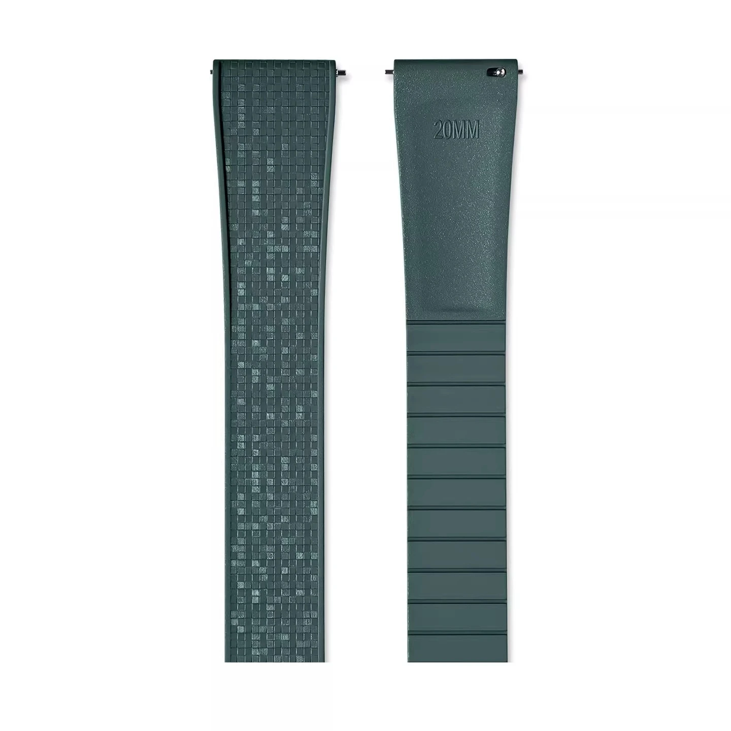 Fit For Cartier Tank Mosaic Pattern FKM Rubber Watch Strap For Omega Speedmaster Shining Surface Watch Band 18 19 20 21 22mm image 3
