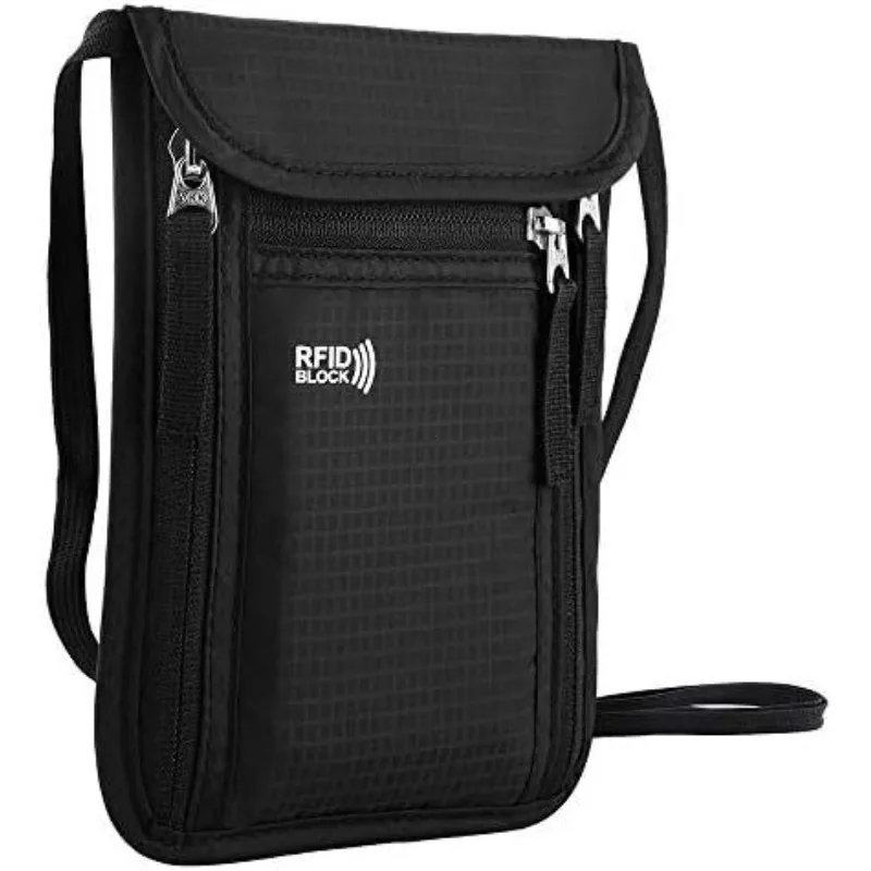 Дорожная сумка, шейный кошелек, семейный держатель для паспорта, органайзер, чехол с RFID-блокировкой, кошелек для паспорта, дорожный кошелек, дорожные аксессуары