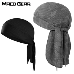 MACOGEAR Quick-drying Running Cap Breathable Doo Rags Sports Beanies Cycling Hat Durags Motorcycle Helmet Liner Hip Hop Headwrap