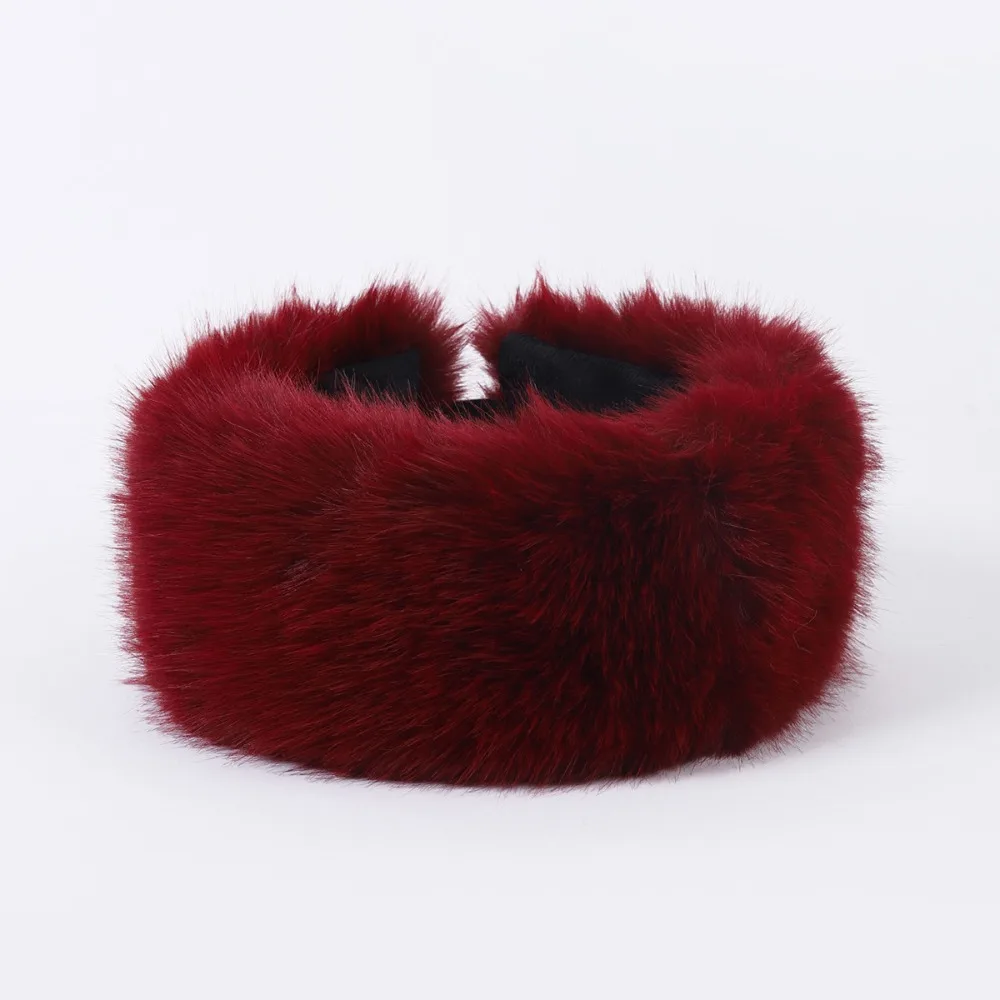 Casual Imitation Fur Imitation Mink Fur Hat Warm Solid Color Artificial Fur Hat Windproof Rabbit Fur Hat Sports