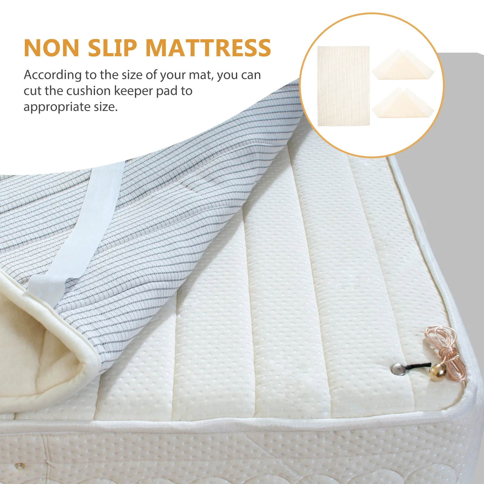 

3pcs Anti Slip Silicone Pad Non-Slip Mat For Home Sofa Cushion Floor Dining Table Bed Sheet Mattress Grip