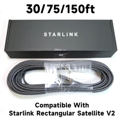 NEW Starlink Satellite Internet Replacement Cable 150 ft 75' for Starlink V2 Rectangular Dish Genuine Replacement Cable Router