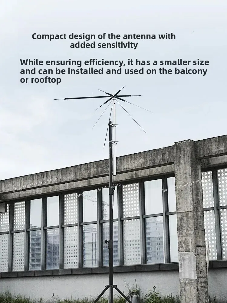 "هوائي ثنائي القطب HFC-6S HF - هوائي قاعدة متعدد الموجات بتردد 3.5-50 ميجاهرتز" #1