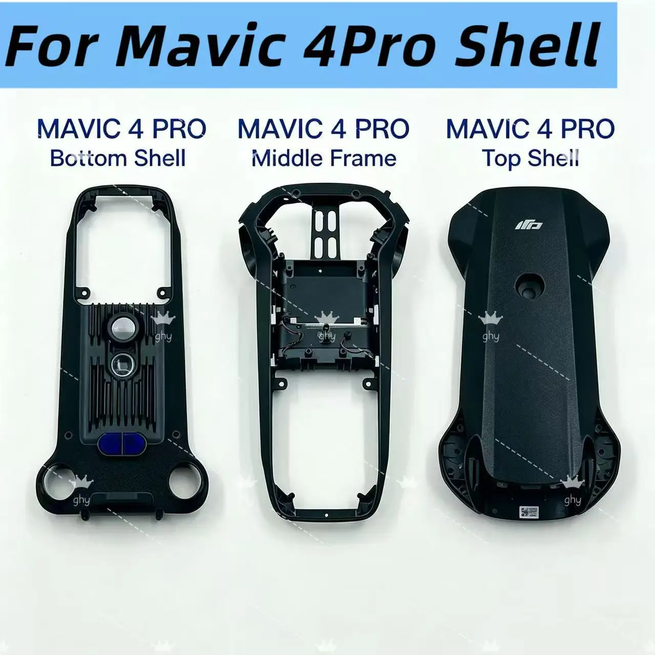 Original DJI Mavic 4pro Top shell/Medium Frame/Bottom Shell Replacemen Parts High Quality