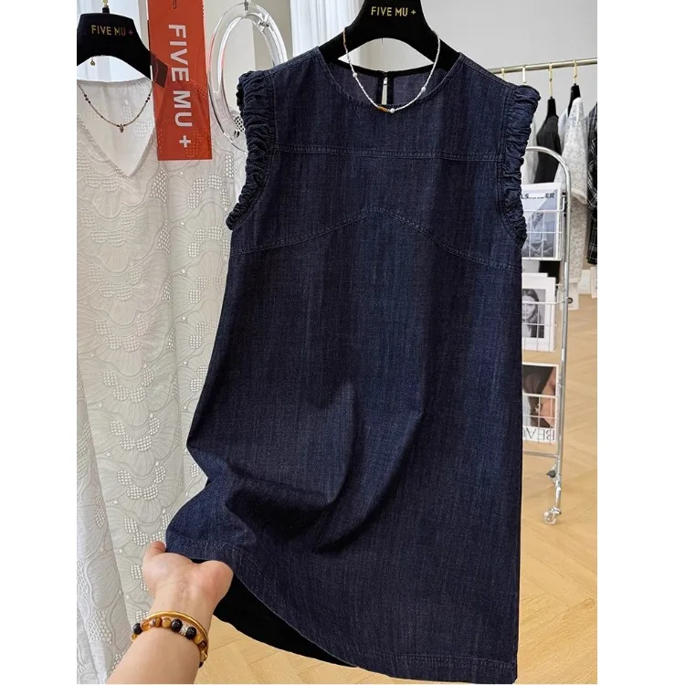 

Утягивающее джинсовое платье Agel Unique ature Svel, женское роскошное летнее платье синего цвета, свободное платье...