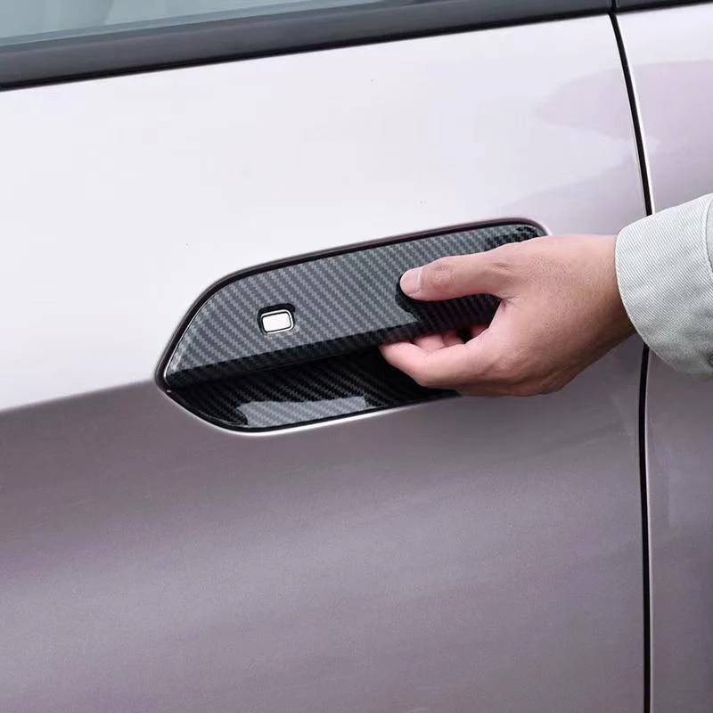 

For Byd Yuan UP 2024 2025 ABS Carbon Fiber Handle Guard Door Bowl Trim Car Styling Sticker Accessories