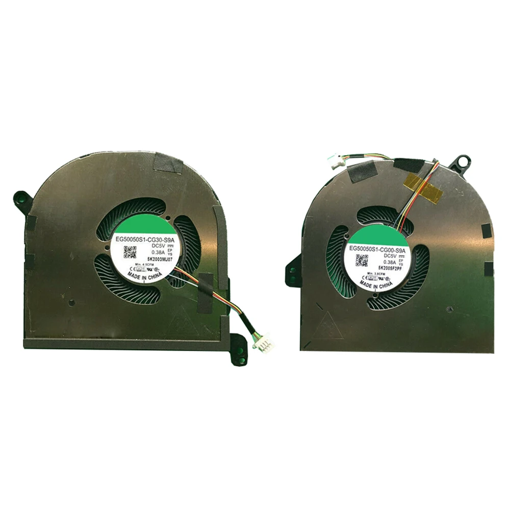 

Laptop CPU GPU Fan For DELL For XPS 15 9500 0DJH35 DJH35 EG50050S1-CG00-S9A 009RK6 09RK6 EG50050S1-CG30-S9A DC5V 0.38A A Pair