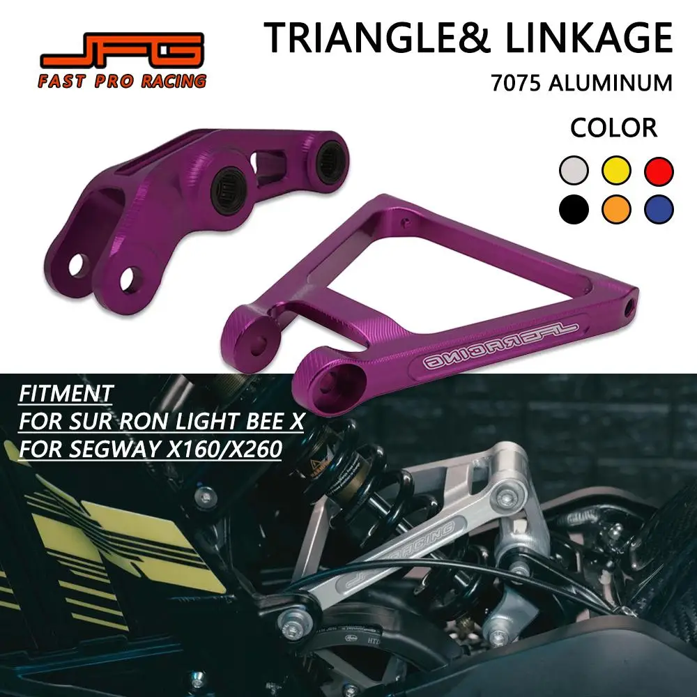CNC Rear Shock Absorber Linkage Triangle For Surron Sur ron Motorcycle Segway X160 X260 Light Bee X Electric Dirt Bike Aluminum