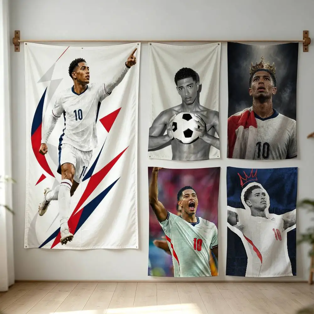Football j-Jude B-Bellingham Flag Digital Printing Banner for Garage Wall Out Door Decoration