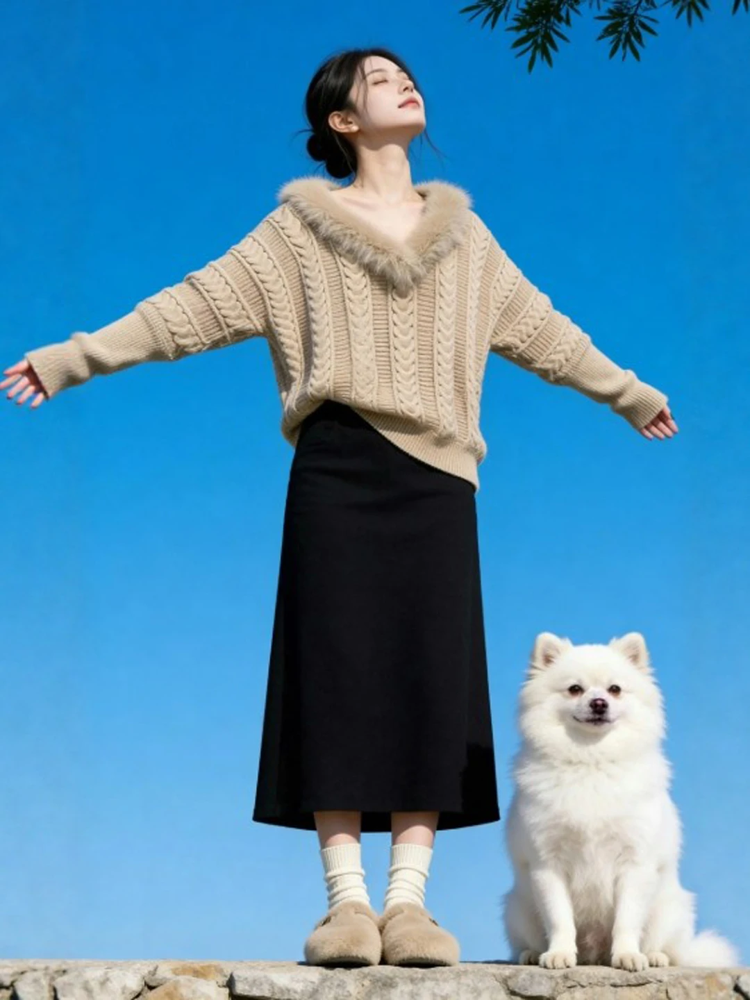 

Уникальный супер красивый свободный свитер с v-образным вырезом в стиле ретро, маленький нескользящий топ, весна 2026