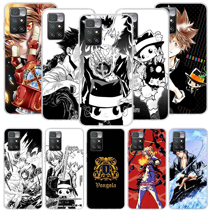 Katekyo Hitman Reborn Phone Case For Xiaomi Redmi 12 12C 9 9A 9C 9T 10 10A 10C 8 8A 7 7A 6 6A K40 K20 Pro S2 10X Printing Cover