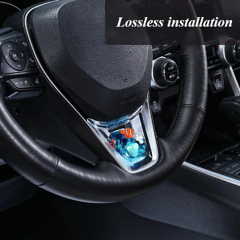 For Toyota Corolla/Wildlander/RAV4/Allion/Levin Car Steering Wheel Dynamic Sequins Interior Accessories Modified Car Accessories