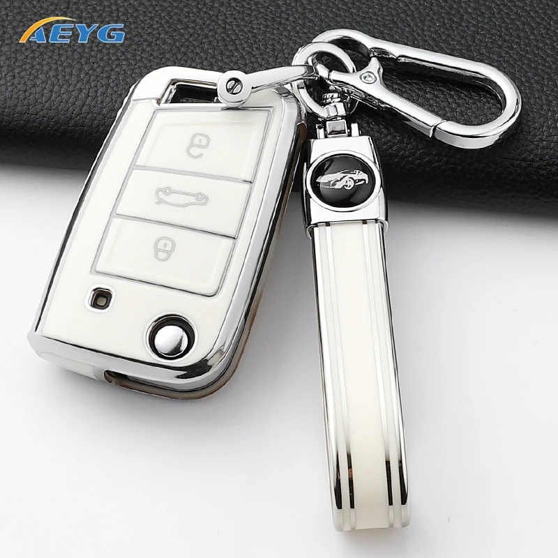For VW Volkswagen Golf 7 MK7 Tiguan MK2 For SEAT Ateca Leon FR 2 Ibiza For Skoda Octavia Car Key Case Cover Interior Accessories image 6
