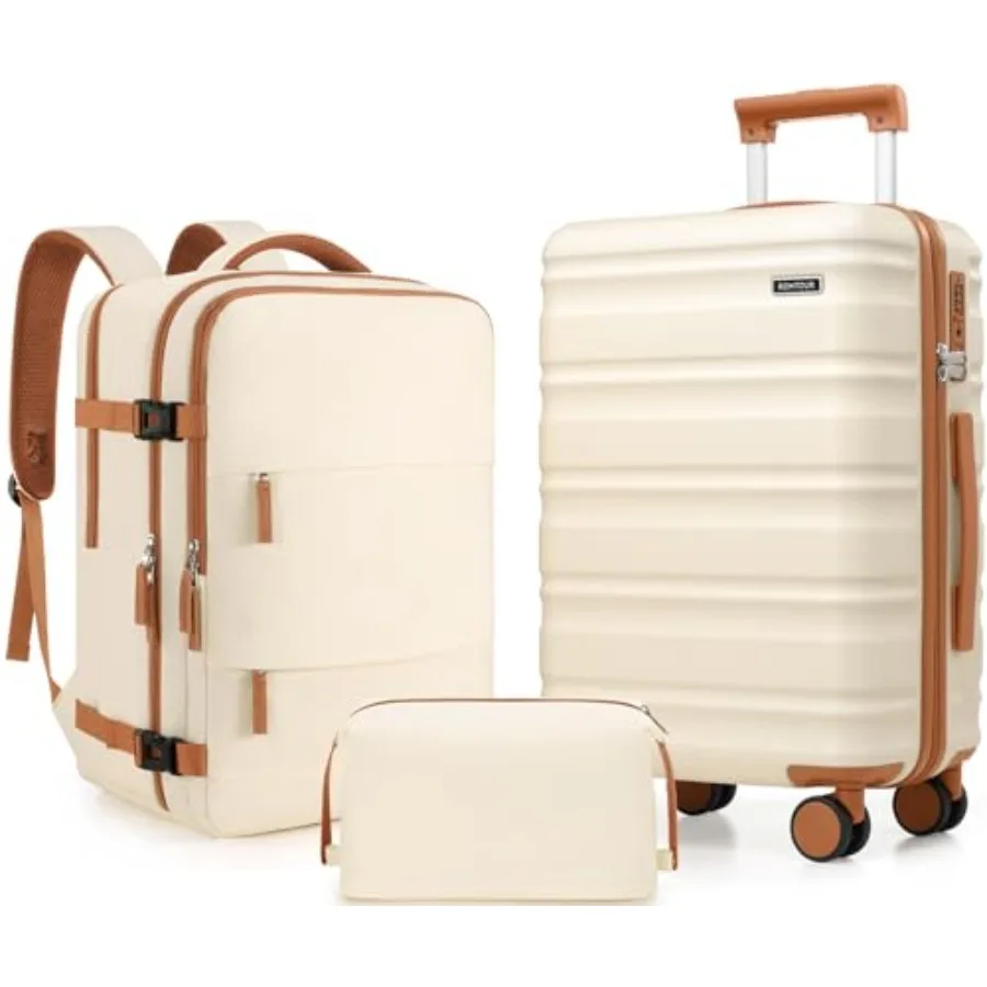

Luggage Set 20 Inch Carry On Suitcase with Spinner Wheels, PC Hard Shell TSA Lock, Expandable and Fully Lined Interior, Airline
