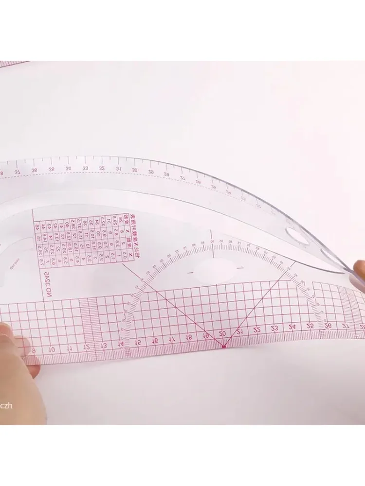 Ensemble de 6 règles courbes françaises - Gabarits de couture flexibles pour la confection de vêtements, la création de patrons et les projets de couture DIY